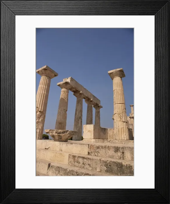 Framed Print : Remaining Doric columns of the Temple of Aphaia Framed Print : Remaining Doric columns of the Temple of Aphaia