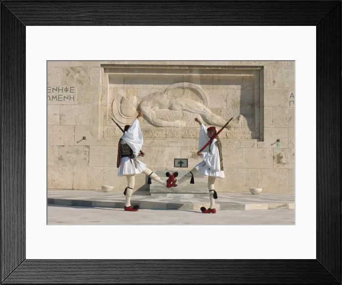Framed Print : Evzones, Parliament Framed Print : Evzones, Parliament