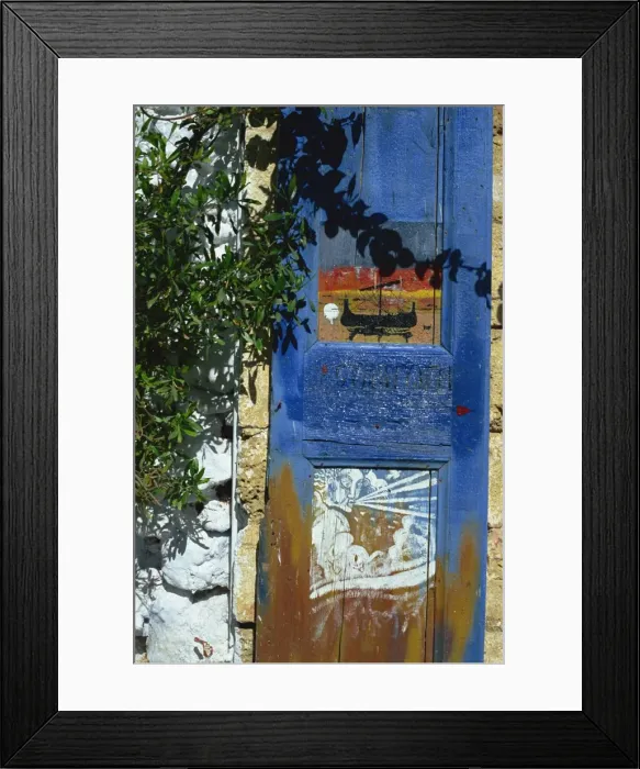 Framed Print : Painted shutter Framed Print : Painted shutter