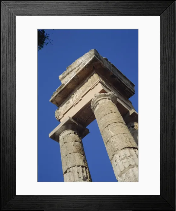 Framed Print : Low angle view of columns on the Rhodes Acropolis Framed Print : Low angle view of columns on the Rhodes Acropolis