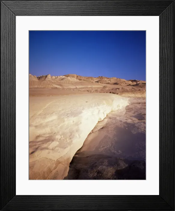 Framed Print : Sarakiniko volcanic rock formations at sunset Framed Print : Sarakiniko volcanic rock formations at sunset