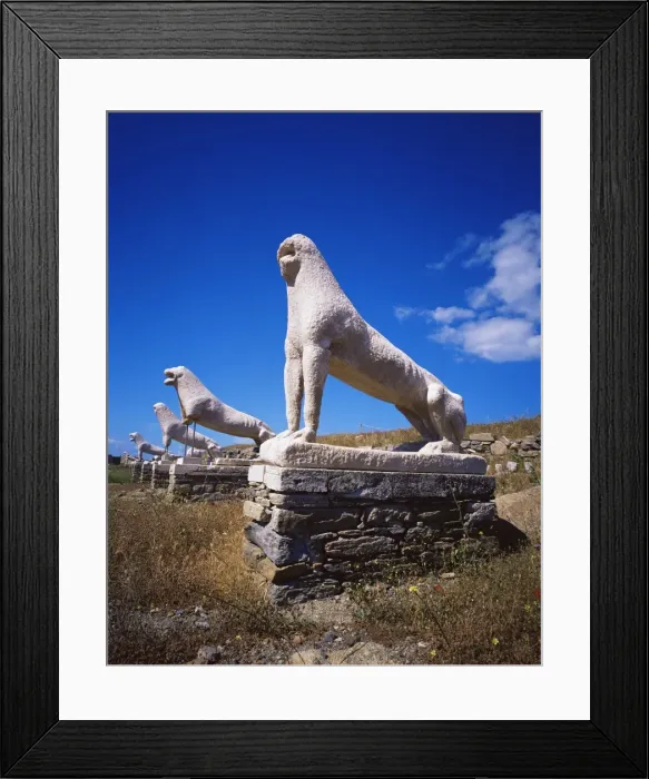 Framed Print : Naxian lions at the Lions Terrace Framed Print : Naxian lions at the Lions Terrace