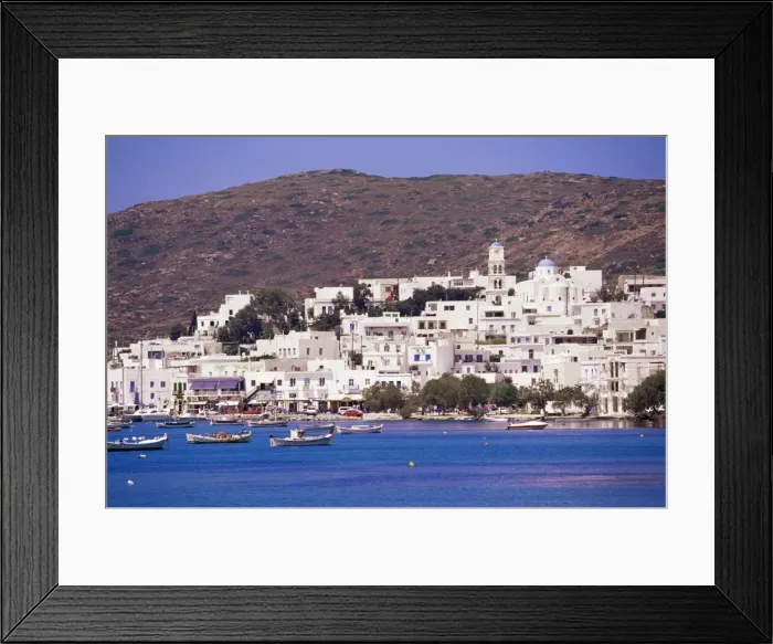 Framed Print : Adamas city and harbour Framed Print : Adamas city and harbour