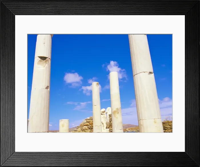 Framed Print : Columns surrounding ancient statues of Cleopatra and Diocrides Framed Print : Columns surrounding ancient statues of Cleopatra and Diocrides