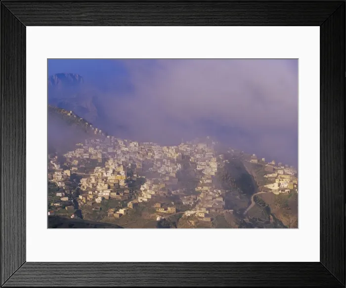 Framed Print : Cloud over Olymbos (Olimbos) village