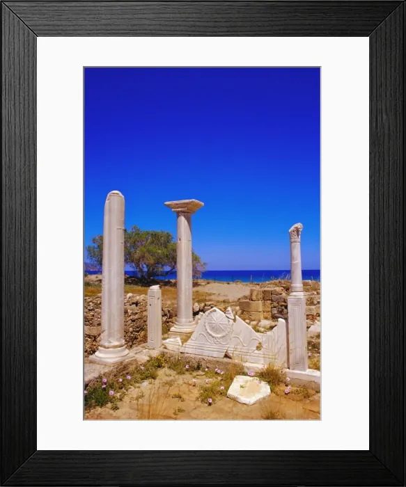 Framed Print : Remains of the early Christian basilica of Agio Fotini Framed Print : Remains of the early Christian basilica of Agio Fotini