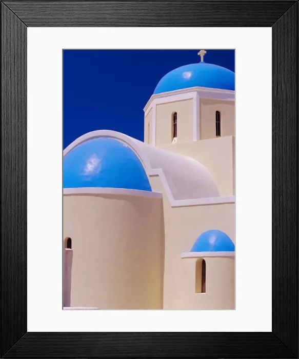 Framed Print : Orthodox Church Oia Framed Print : Orthodox Church Oia
