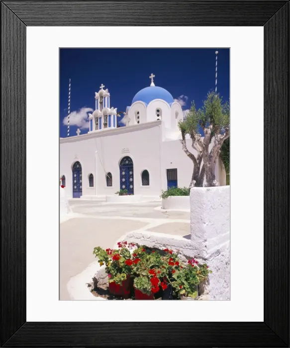 Framed Print : Orthodox Christian church and square Framed Print : Orthodox Christian church and square