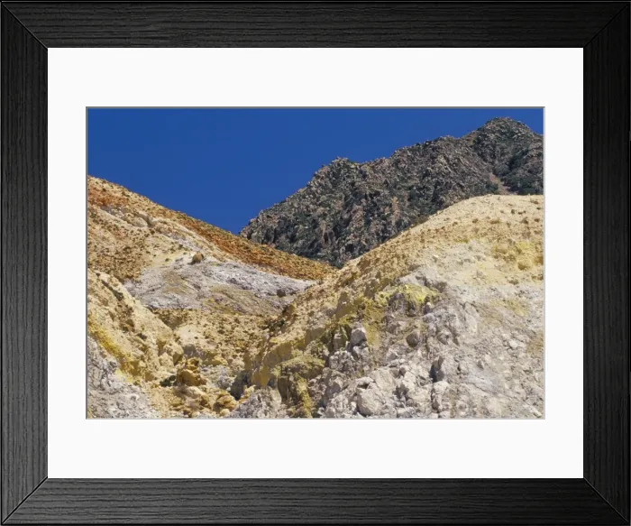 Framed Print : Yellow and orange volcanic rock Framed Print : Yellow and orange volcanic rock
