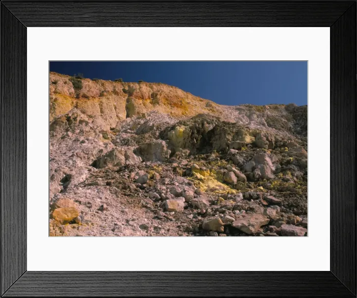 Framed Print : Yellow and orange volcanic rock Framed Print : Yellow and orange volcanic rock