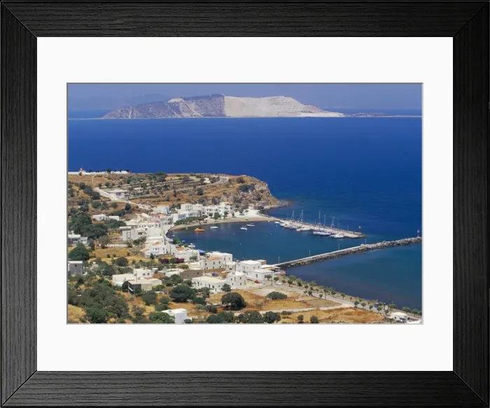 Framed Print : Aerial view of fishing village of Pali Framed Print : Aerial view of fishing village of Pali