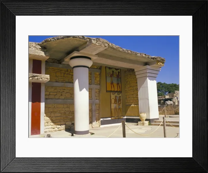 Framed Print : Palace ruins with mural paintings Framed Print : Palace ruins with mural paintings