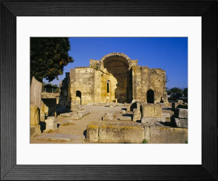 Framed Print : The 6th century Agio Tito Byzantine basilica at Gortyn Framed Print : The 6th century Agio Tito Byzantine basilica at Gortyn