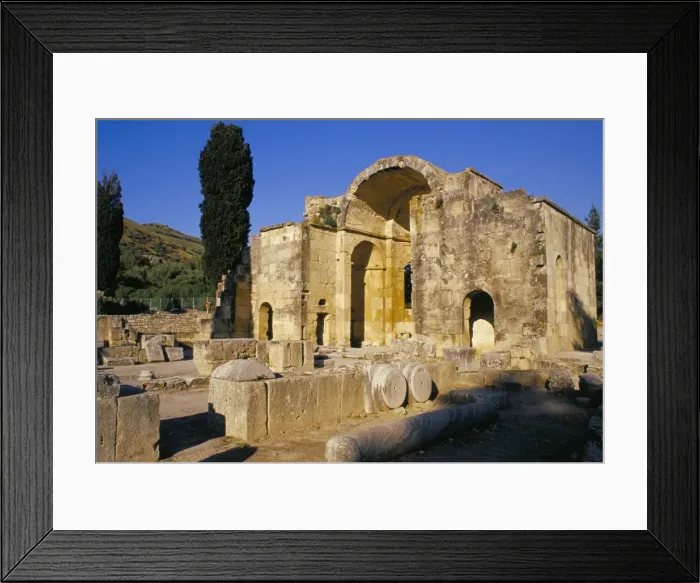 Framed Print : The 6th century Agio Tito Byzantine basilica at Gortyn Framed Print : The 6th century Agio Tito Byzantine basilica at Gortyn