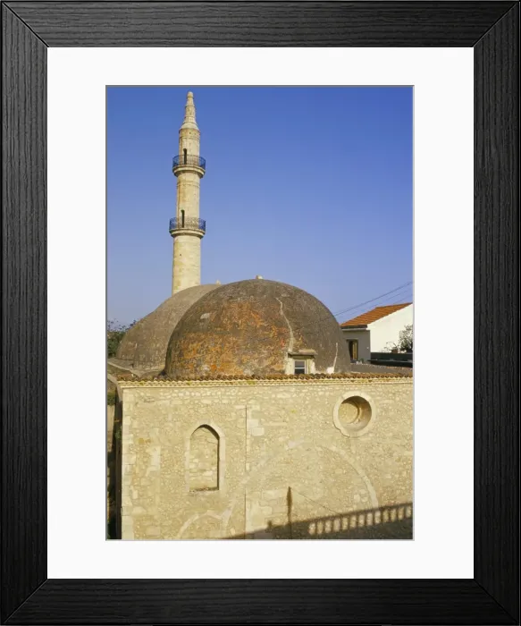 Framed Print : Turkish mosque and minaret