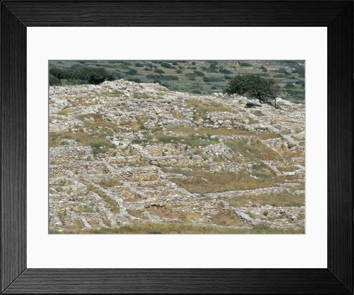 Framed Print : The 3, 500 year old foundation of Gournia Framed Print : The 3, 500 year old foundation of Gournia