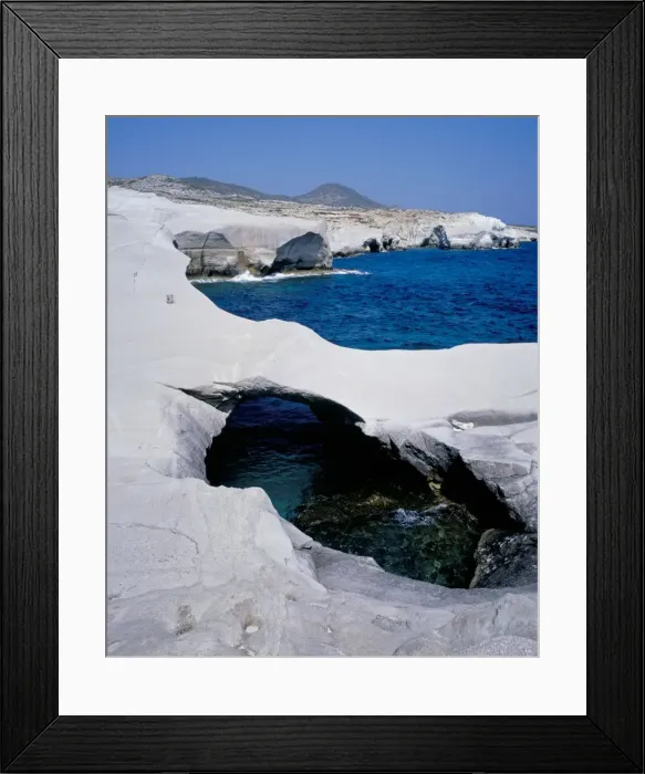 Framed Print : Volcanic rock formations on the coast Framed Print : Volcanic rock formations on the coast