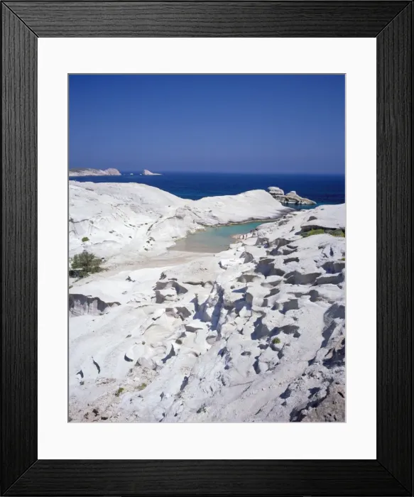 Framed Print : Aerial view of beach and rock formations Framed Print : Aerial view of beach and rock formations