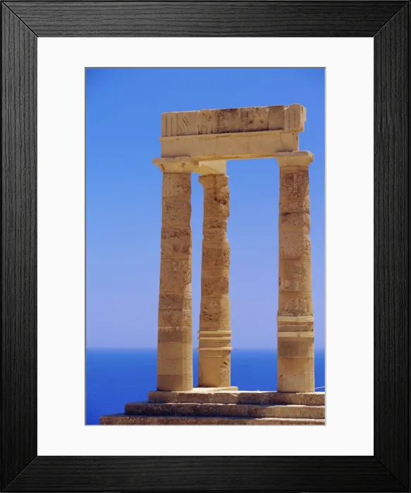Framed Print : Remains of the Hellenistic stoa Framed Print : Remains of the Hellenistic stoa