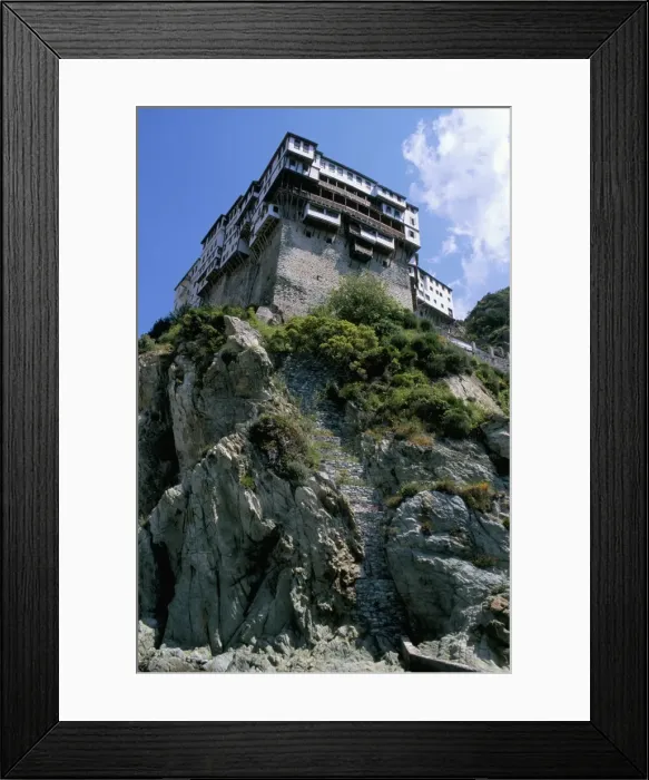 Framed Print : Simono Petra (Simonos Petra) Framed Print : Simono Petra (Simonos Petra)