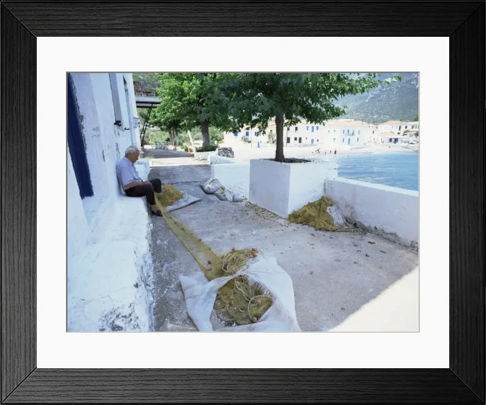 Framed Print : Fishing village Framed Print : Fishing village