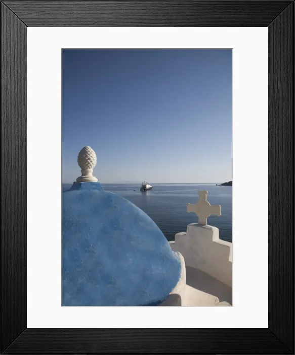 Framed Print : Church near the beach of Platys Gyalis Framed Print : Church near the beach of Platys Gyalis