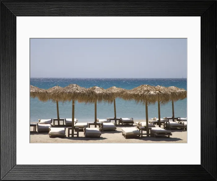 Framed Print : Beach of Kalo Livadi Framed Print : Beach of Kalo Livadi