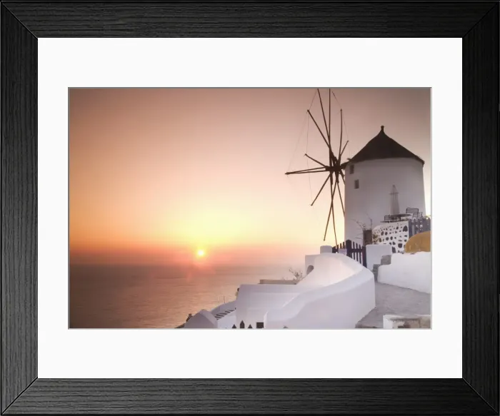 Framed Print : Sunset, Oia