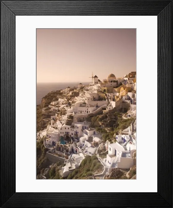 Framed Print : Oia, Santorini (Thira)