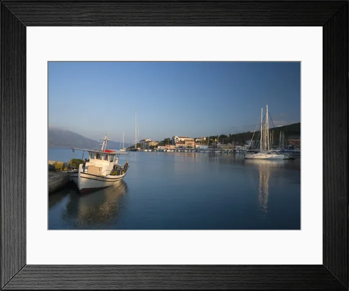 Framed Print : Fiscardo harbour Framed Print : Fiscardo harbour