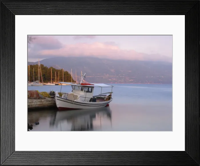 Framed Print : Fiscardo harbour Framed Print : Fiscardo harbour