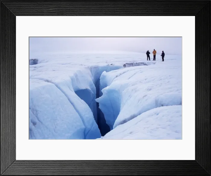 Framed Print : Canyon cut by meltwater stream Framed Print : Canyon cut by meltwater stream