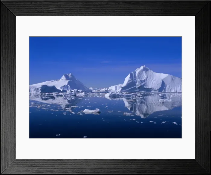 Framed Print : Icebergs from the icefjord Framed Print : Icebergs from the icefjord