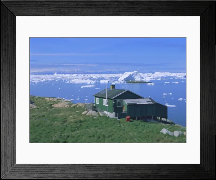 Framed Print : Settlement of Iliminaq Framed Print : Settlement of Iliminaq