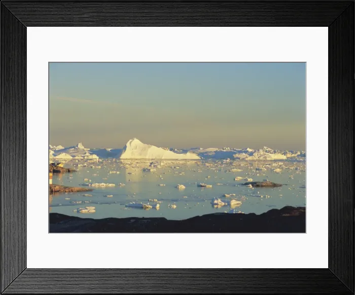 Framed Print : Coast near town of Ilulissat at 2 Framed Print : Coast near town of Ilulissat at 2