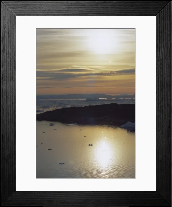 Framed Print : Icebergs from the icefjord Framed Print : Icebergs from the icefjord