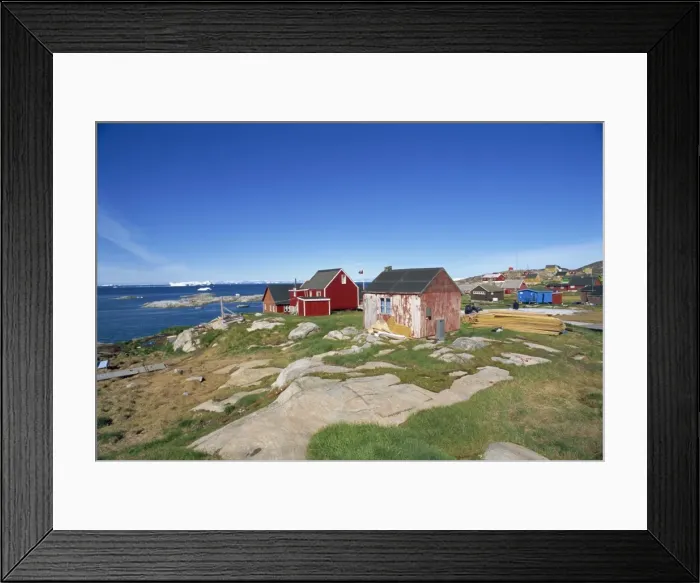 Framed Print : Settlement of Ilimanaq Framed Print : Settlement of Ilimanaq