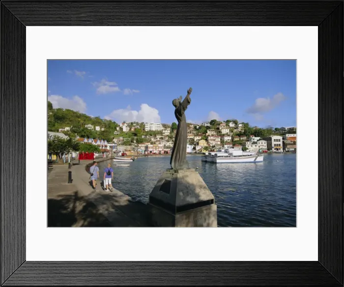Framed Print : Carenage harbour, St Framed Print : Carenage harbour, St