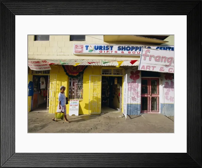 Framed Print : Shop fronts, St Framed Print : Shop fronts, St