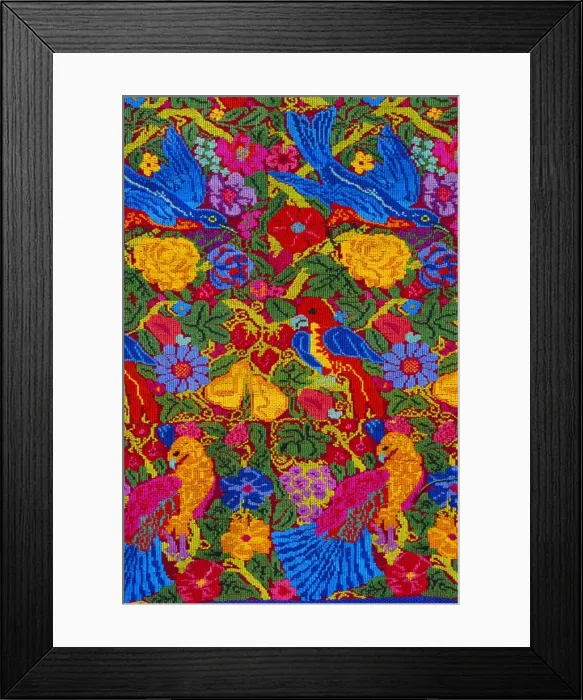 Framed Print : Huipil cloth pattern Framed Print : Huipil cloth pattern