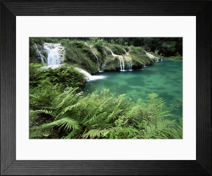 Framed Print : Limestone waterfall Framed Print : Limestone waterfall