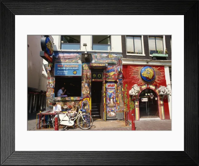 Framed Print : Bulldog Coffee Shop