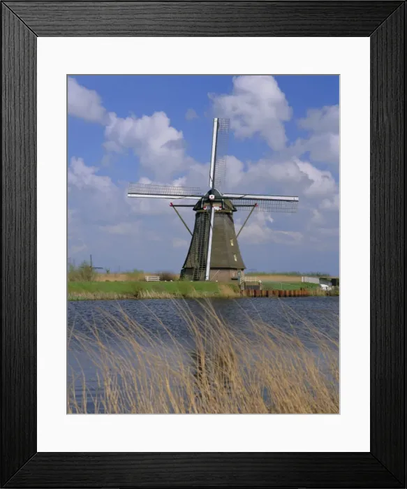 Framed Print : Windmill on the canal Framed Print : Windmill on the canal