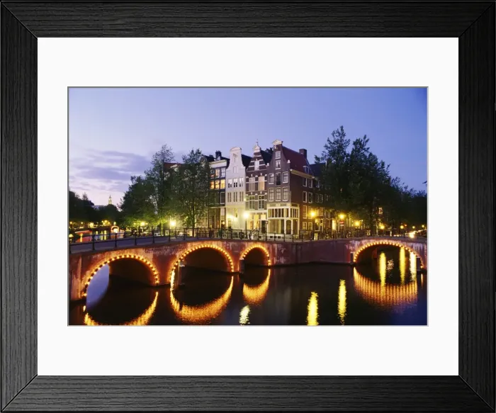 Framed Print : Corner of Keizersgracht and Leidsegracht Framed Print : Corner of Keizersgracht and Leidsegracht