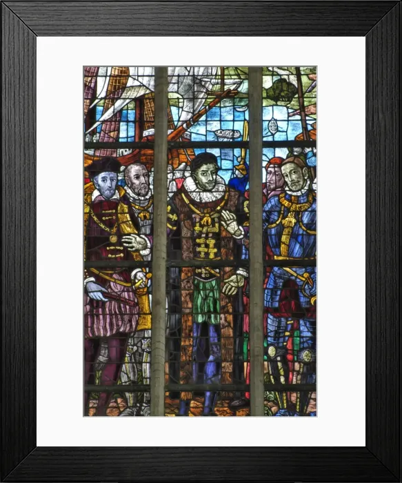 Framed Print : Stained glass windows Framed Print : Stained glass windows
