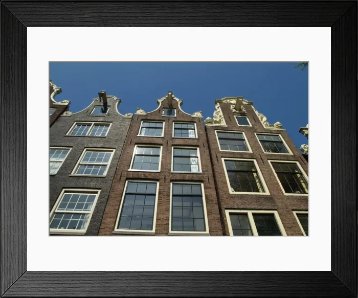 Framed Print : Town houses of Amsterdam Framed Print : Town houses of Amsterdam