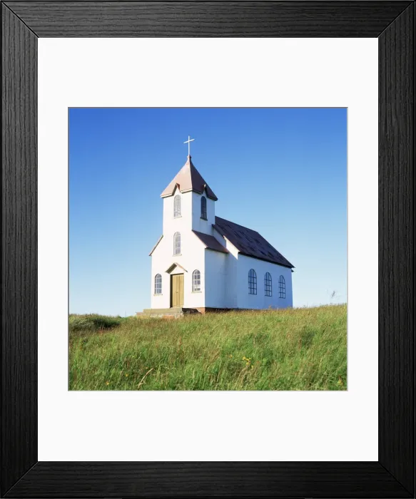 Framed Print : Church on Flatey Island Framed Print : Church on Flatey Island