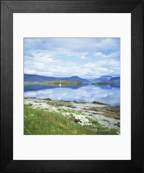Framed Print : Cloud Walker anchored in Kvalfjordur Framed Print : Cloud Walker anchored in Kvalfjordur