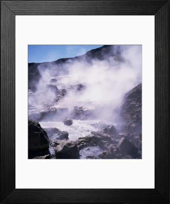 Framed Print : Geothermal steam vents Framed Print : Geothermal steam vents