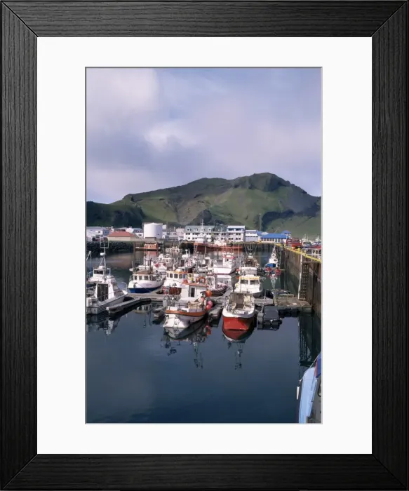 Framed Print : Harbour, Westman Islands